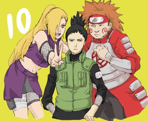 Narutarded Team 10 Naruto, Asuma Sarutobi, Naruto 6, Team 10, Naruto Teams, Naruto Fan Art, Naruto Ship, Naruto Pictures, Team 7