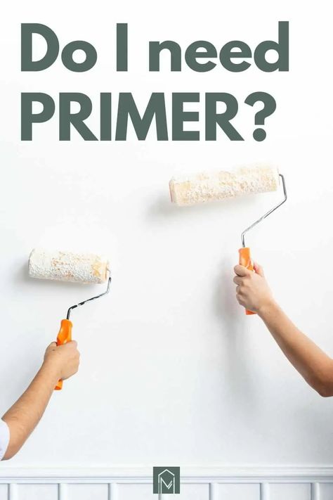 Do I need primer before painting? Learn when to use primer and how to use primer before beginning your next paint job. Priming walls is an important step in the painting process. To achieve professional results at home, learn how to properly prime your surfaces before painting. Paint Primer Walls, How To Prime Walls, How Much Paint Do I Need, Priming Walls Before Painting, Wall Prep Before Painting, How To Clean Walls Before Painting, Prepping Walls For Painting, Wall Primer, Painting Laminate Furniture