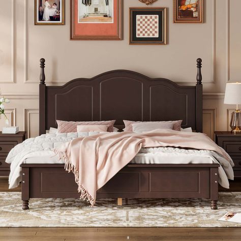 Billur Platform Bed Wood Bedroom Sets, Wood Platform Bed Frame, Full Size Platform Bed, Wooden Platform Bed, Queen Size Platform Bed, Queen Bed Frame, Headboard Styles, Wood Platform Bed, Wood Bedroom