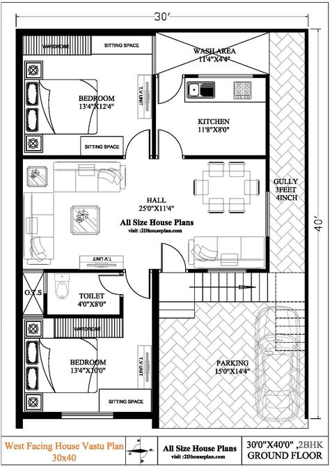 40×60 House Plans, Low Budget House Plans, Rental House Plans, 40x60 House Plans, 30x50 House Plans, West Facing House, Low Budget House, North Facing House, 20x40 House Plans