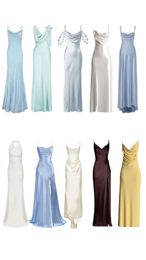 Birthday Satin Dress, Satin Birthday Dress, Satin Dress Ideas, Periwinkle Dress, Cute Formal Dresses, Chic Dress Classy, Oufits Casual, Prom Dress Inspiration, Cute Prom Dresses