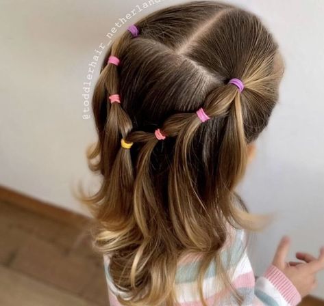 Toddler Hairstyles Girl Fine Hair, Easy Toddler Hairstyles, Girls Hairdos, Cute Toddler Hairstyles, Girly Hairstyles, Easy Little Girl Hairstyles, Girl Hair Dos, Lil Girl Hairstyles, Girls Hairstyles Easy