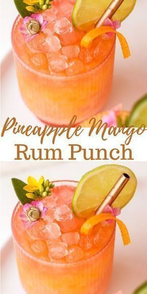 A rum punch recipe that will make you feel like you’re in the Caribbean. Who’s in?! 🍹 Pineapple Mango Rum Punch, Rum Punch Drink, Rum Punch Recipe, Punch Drink, Mango Rum, Alcholic Drinks, Party Drinks Alcohol, Punch Drinks, Mixed Drinks Alcohol