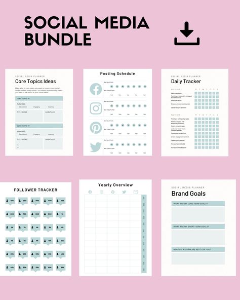 Excited to share this item from my #etsy shop: Social Media Manager Printables, PDF Bundles, Planners, Schedule, posting schedule, follower tracker, #weeklyplanner #monthlyplanner #goalplanner #dailycalendar #bundleprintables #socialmediamanager Follower Tracker, Elsa Coloring Pages, Posting Schedule, Planner 2022, Media Planner, Social Media Schedule, Colouring Printables, Printable Numbers, Social Media Planner