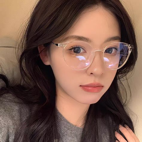 Anti Blue Light Glasses Ultralight Retro Transparent Plain Frame Glasses Women Party Decorate Spectacles Women, Korean Glasses, Plain Frames, Clear Glasses Frames, Anti Blue Light Glasses, Transparent Glasses, Optical Eyewear, Men Type, Spectacles Frames