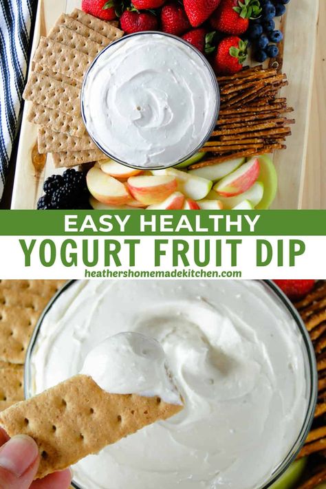 This Yogurt Fruit Dip is an easy and quick dip to whip up that is delicious, slightly sweet and healthy. The perfect centerpiece to any fruit platter for parties, celebrations or just snacks at home. Healthy Fruit Dip, Snacks At Home, Yogurt Fruit Dip, Fruit Recipes Healthy, Quick Dip, Healthy Yogurt, Cold Treats, Fruit Dip, Fruit Dishes