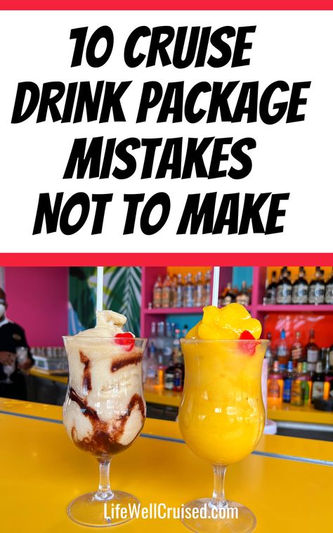 Best Carnival Cruise Drinks, Drinks To Order On A Cruise, How To Sneak Alcohol On A Cruise, Carnival Cruise Drinks, Carnival Cruise Recipes, Cruise Vacation Outfits, Aruba Cruise, Cruise Hacks, Cruise Tips Royal Caribbean