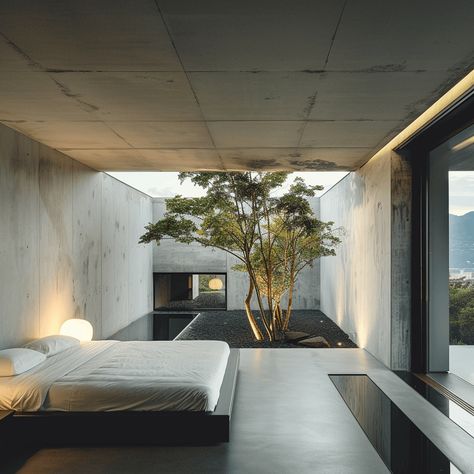 Nestled amidst nature's grandeur, the Concrete Villa is a stunning example of modern architecture that harmonizes with its natural surroundings. This villa, defined by its minimalist design and use of raw concrete, epitomizes simplicity and elegance, creating a serene retreat that seamlessly integrates with the environment. #architecture #house #fashion #decor #diy #homedecor #amazingarchitecture #interiordesign #contemporaryhome #modern #residence #designer Raw Concrete Interior, Modern Concrete Architecture, Modern Concrete House Interior, Modern Concrete Interior Design, Concrete Houses Interior, Modern Concrete Interior, Concrete House Interior, Concrete Minimalist House, Concrete Houses Architecture