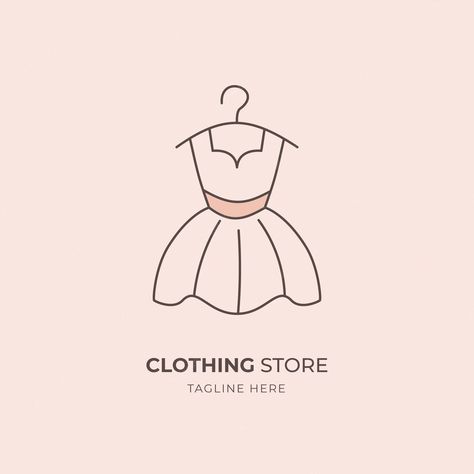 Clothing Stores Aesthetic, Clothing Store Logo Design, Clothing Store Logo, Clothing Line Logos, Store Logo Design, Aesthetic Store, Clothes Logo, Chicken Vector, Clothing Logo Design