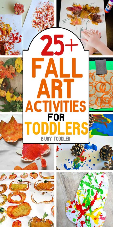 AWESOME FALL ACTIVITIES: Your toddler will love all 50+ of these simple activities! Celebrate fall with art/craft activities, sensory based learning and other simple activities for toddlers; you will love that this list is broken up into sections: art, sensory, and simple activities Fall Painting For Toddlers, Halloween Toddler Painting, Painting Activities For Toddlers, Cognitive Activities For Toddlers, Fall Art Activities, Toddler Painting Activities, Art Activity For Toddlers, Fall Themed Activities, Fall Activities For Toddlers