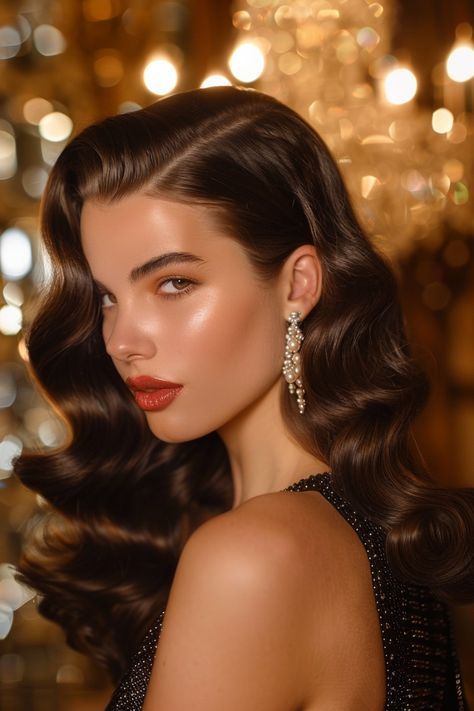 Hollywood Glamour Hair, Hollywood Glam Hair, Storage Tricks, Old Hollywood Hair, Hollywood Curls, Glamour Hair, Guest Hair, Hollywood Hair, Small Bedrooms