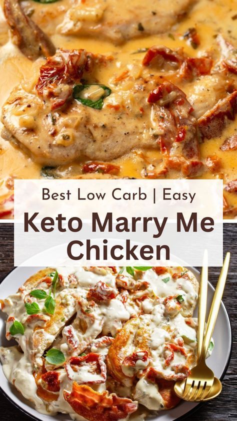 Marry Me Chicken Recipe Low Carb, Creamy Keto Chicken Recipes, Keto Recipes For Family Dinners, Keto Sun Dried Tomato Chicken, Keto Chicken Sauce Recipes, Low Carb Keto Chicken Recipes, Keto Friendly Dinners Chicken, Low Carb Marry Me Chicken, Marry Me Chicken Keto