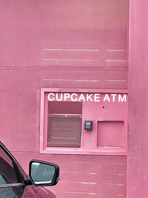 Atm Aesthetic, Pink Wall, Pink Walls, Pink Pink, Pink Aesthetic, Cupcake, Neon Signs, Neon, Wall