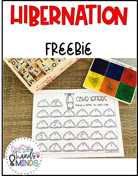 Hibernating Animals Preschool, Hibernation Kindergarten, Easy Preschool Games, Hibernation Preschool Theme, Hibernation Preschool Crafts, Hibernation Preschool Activities, Hibernation Crafts, Hibernation Preschool, Learning About Animals