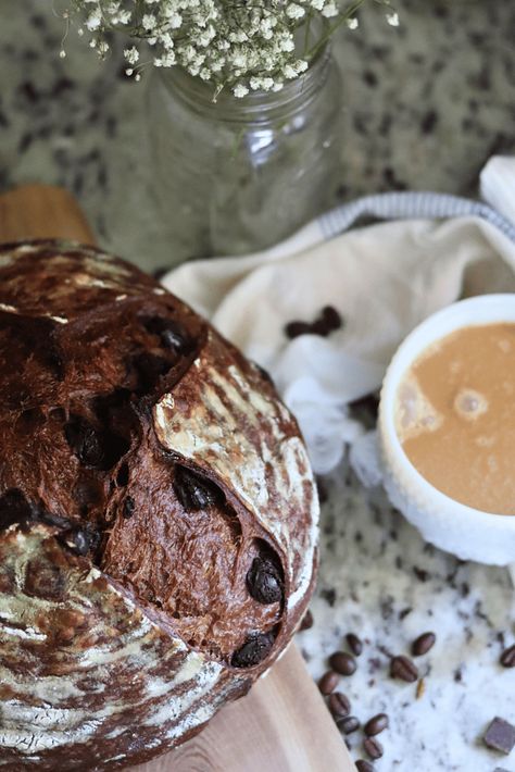 Chocolate Sourdough Bread Recipe, Homemade Sourdough Bread Recipes, Coffee Bread, Sourdough Starter Discard Recipe, Homemade Sourdough Bread, Bread Starter, Sourdough Starter Recipe, Chocolate Bread, Chocolate Espresso