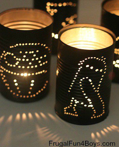 Boy Scout Crafts, Star Wars Printables, Blue And Gold Banquet, Tin Can Lanterns, Can Lanterns, Scout Crafts, Star Wars Crafts, Diy Lego, Star Wars Diy