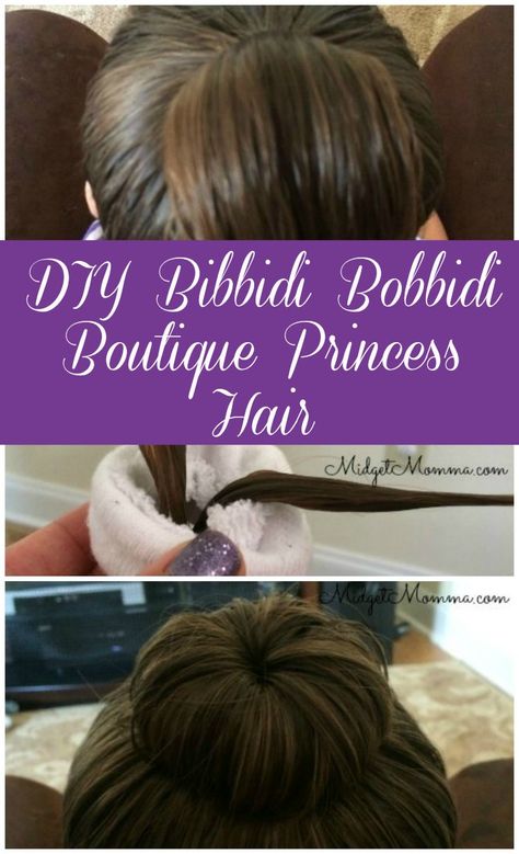 DIY Bibbidi Bobbidi Boutique Princess Hair Diy Bibbidi Bobbidi Boutique, Diy Bippity Boppity Boutique, Toddler Princess Hair, Bippity Boppity Boutique, Toddlers Hairstyles, Dopey Challenge, Cinderella Hair, Bibbidi Bobbidi Boutique, Disney Princess Hairstyles