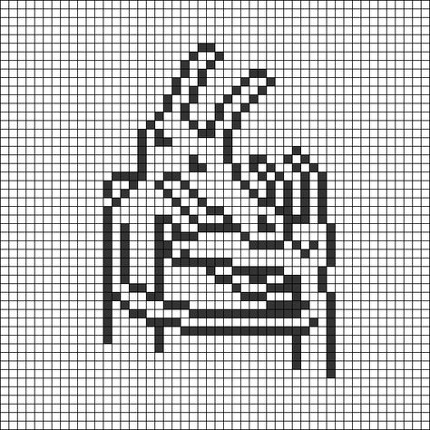 Alpha pattern #114485 | BraceletBook Album Cover Cross Stitch, Hozier Alpha Pattern, Album Cover Crochet Grid, Album Cover Alpha Pattern, Pixel Grid, Grid Art, Crochet Graphs, Cat Seat, Car Seat Headrest