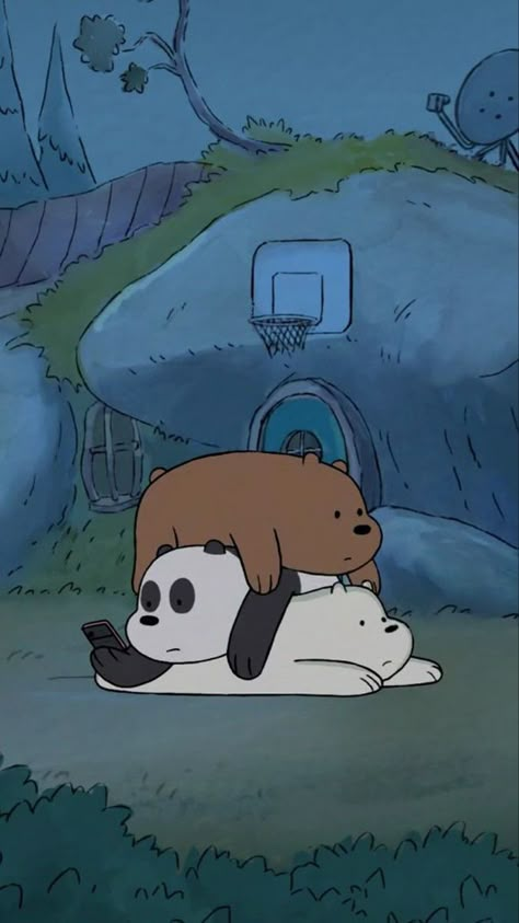 Ice Bear We Bare Bears, We Bare Bears Wallpapers, Cute Panda Wallpaper, Cool Anime Backgrounds, Cute Pastel Wallpaper, We Bear, Fesyen Rambut, Cool Wallpapers Cartoon, We Bare Bears