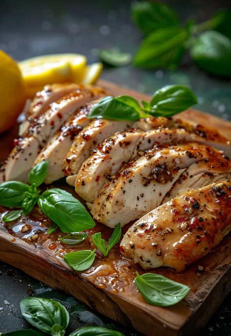 Serve a dinner that delights with our juicy oven baked chicken breast, perfect for busy evenings. Breast Chicken Recipes Healthy, Chicken Aesthetic Food, Juicy Oven Baked Chicken Breast, Juicy Oven Baked Chicken, Perfect Baked Chicken Breast, Grilled Chicken Sandwich Recipes, Perfect Chicken Breast, Oven Baked Chicken Breast, Perfect Baked Chicken