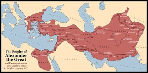 This is the undisputed map of the Macedonian Empire of Alexander the great. Alexander The Great Statue, Alexander The Great Quotes, Battle Of Issus, Persian Empire, Greek History, Greek Culture, Great Paintings, Alexander The Great, Mesopotamia