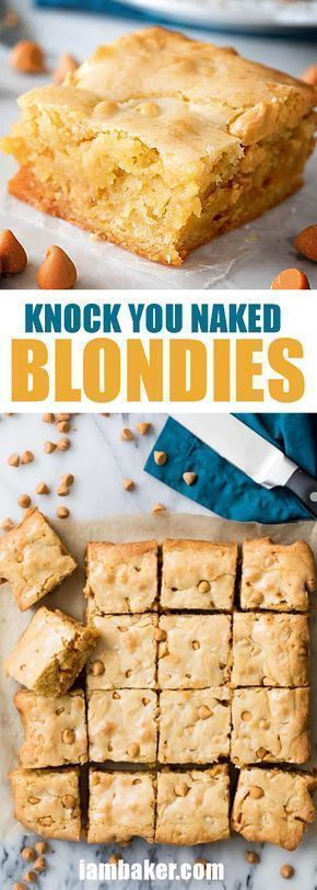 Blondies Brownies, Blonde Brownies, Blondie Recipe, Dessert Halloween, I Am Baker, Blondies Recipe, Blondie Brownies, Rich Desserts, Baking Recipe