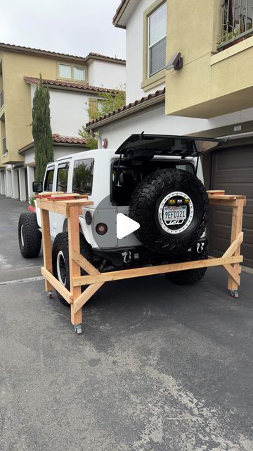 12K likes, 294 comments - papa4lo April 20, 2024: "I’ve showed you how I put it on well this is how you take it off! One person budget rig for removing hard top. . . .". Jeep Diy Projects, Diy Truck Bed Rack, Decorate Jeep For Halloween, Jeep Top Off, Diy Jeep Accessories, Truck Storage Ideas, Cool Jeep Accessories, Jeep Hardtop Storage, Jeep Wrangler Camping