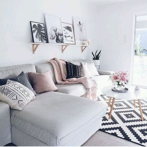 14 WAYS TO STYLE A GREY SOFA IN YOUR HOME – Smart Furniture & Decor Room Scandinavian, Scandinavian Design Living Room, Furnitur Ruang Keluarga, Beautiful Houses Interior, Design Salon, Trendy Living Rooms, Living Room Scandinavian, Living Room Sets Furniture, Scandinavian Decor