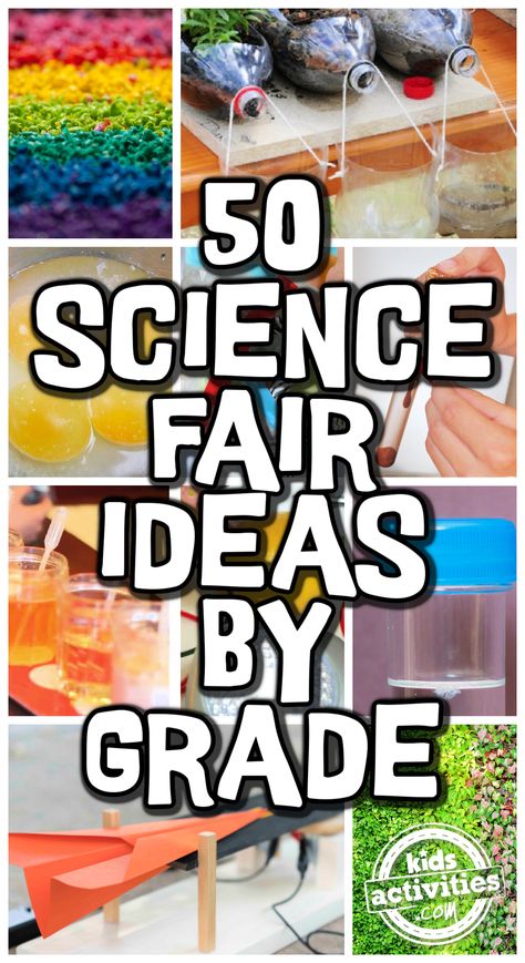 50 Easy Science Fair Projects & Ideas for All Grades • Kids Activities Blog 1st Grade Science Fair, Science Fair Topics, 3rd Grade Science Projects, 6th Grade Science Projects, 4th Grade Science Projects, Winning Science Fair Projects, Middle School Science Fair Projects, High School Science Fair Projects, High School Science Fair