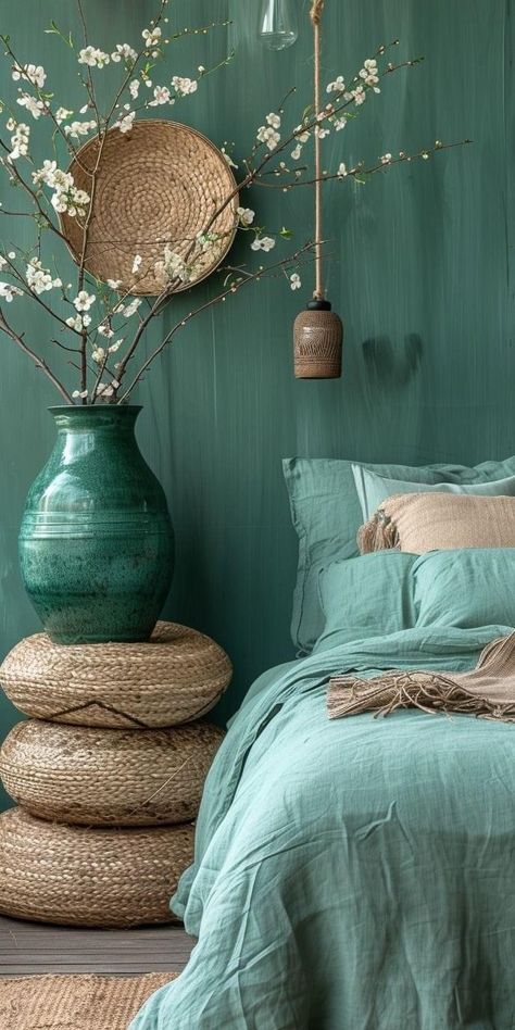 Bedroom Color Scheme Ideas, Living Room Ideas Boho, Room Ideas Boho, Cozy Modern Living Room, Color Scheme Ideas, Cozy Boho Bedroom, Bedroom Turquoise, Room Decor Cozy, Modern Living Room Decor