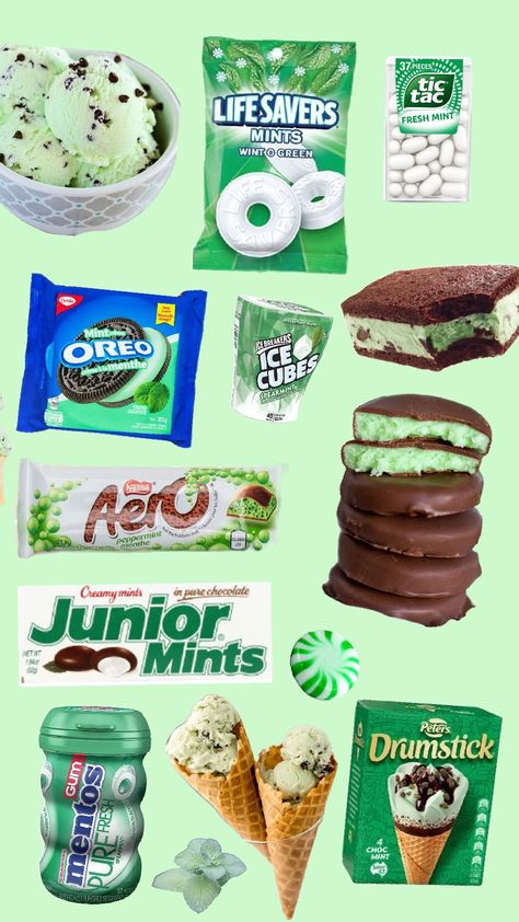 I <3 mint #mint #chocolate #mintchip Ice Breakers Candy, Junior Mints, Ice Breakers, Fresh Mint, Mint Chocolate, Life Savers, Oreo, Gum, Chips