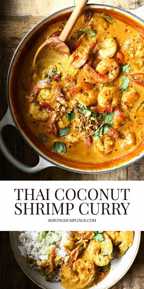 Thai Coconut Shrimp Curry #Kid-FriendlySeafoodMeals Curry Ground Beef, Thai Coconut Shrimp, Thai Shrimp Curry, Coconut Shrimp Curry, Coconut Curry Shrimp, Shrimp Curry, Bisque Recipe, Keto Beef Recipes, Prawn Recipes