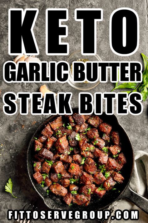 Keto Steak Tips Recipe, Keto Steak Bites Crockpot, Healthy Garlic Steak Bites, Keto Garlic Steak Bites, Low Carb Steak Bites, Keto Steak Bites Air Fryer, Keto Steak Recipes Dinners, Keto Recipes Steak, Buttery Ranch Steak Bites