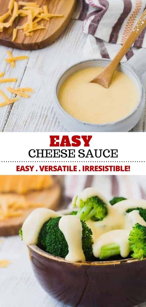 Chesse Sauce, Microwave Cheese Sauce, Broccoli Microwave, Microwave Chicken Recipes, Easy Cheese Sauce Recipe, Easy Nacho Cheese, Easy Cheese Sauce, Potatoes Fries, Cheese Sauce For Broccoli