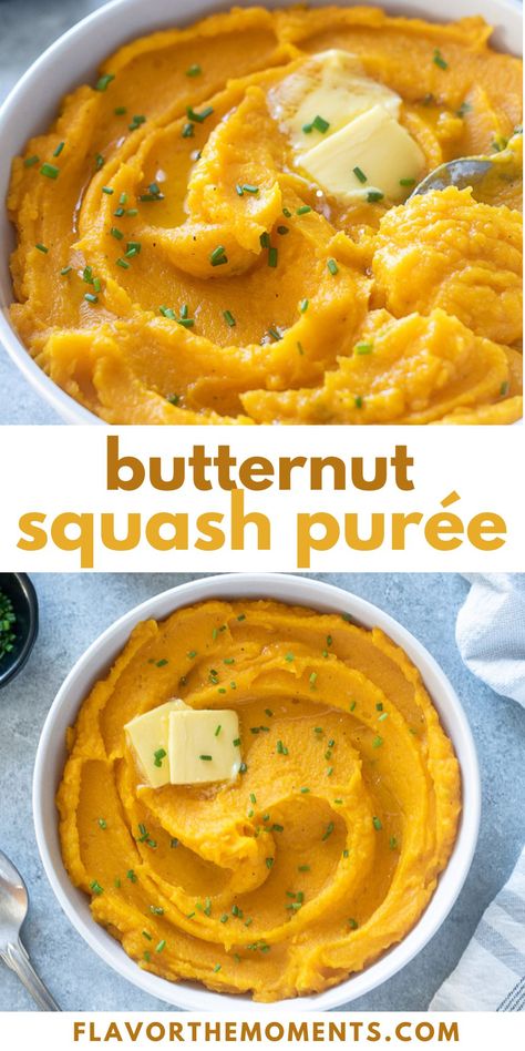 Mashed Butternut Squash Butternut Squash Mashed Potatoes, Butter Ut Squash Recipes, Mashed Butternut Squash Recipes, Butternut Squash Mashed, Thanksgiving Squash, Squash Mashed, Butternut Squash Recipes Healthy, Butternut Squash Side Dish, Thanksgiving Vegetable