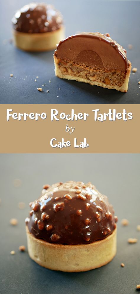 Ferrero Rocher Torte, Fancy Desserter, Rocher Torte, Kawaii Cafe, Petite Fours, Fancy Dinners, Fancy Desserts Recipes, Mini Torte, Sweet Pies