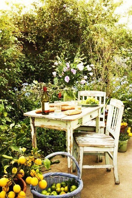 Favorite spaces Have Inspiration, The Secret Garden, Perfect Garden, Garden Cottage, Country Gardening, Al Fresco Dining, Garden Spaces, Outdoor Rooms, Garden Room