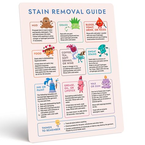 PRICES MAY VARY. Plastic Simplify the Stain-Removal Process –– This laundry magnet for stain removal is a helpful resource for any laundry room, dormitory, or laundromat. Provide beginners with the confidence to tackle stains effectively with this laundry symbols chart for stains. Save time and reduce stress with quick and easy-to-follow solutions on this magnetic laundry chart Extend Wardrobe Lifespan –– Address messes promptly and effectively with this laundry symbol chart and preserve your cl Laundry Cheat Sheet, Washing Symbols, Room Decor Accessories, Stain Removal Guide, Laundry Symbols, Laundry Sign, Laundry Stains, Homemade Laundry, Laundry Signs