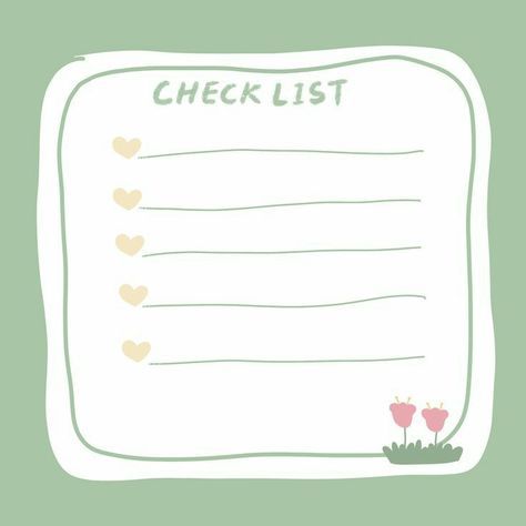 Cute Checklist, Memo Template, Memo Pad Design, Writing Paper Printable Stationery, Note Writing Paper, Checklist Printable, Writing Paper Printable, Memo Notepad, Memo Paper