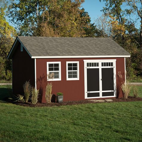 PRICES MAY VARY. Title: Handy Home Products Scarsdale 10x16 Do-it-Yourself Wooden Storage Shed with Floor. Product Type: Categories > Outdoor Storage & Housing > Storage Sheds Sagging Door, Wood Shed Kits, Outdoor Storage Buildings, Engineered Wood Siding, Wood Sheds, Backyard Gym, Wooden Storage Sheds, Storage Shed Kits, Wood Storage Sheds