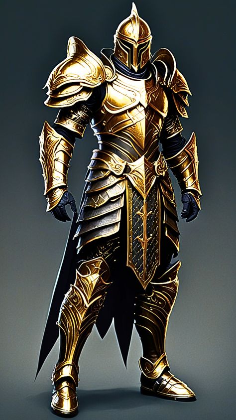 #fantasyart #characterdesign #fantasy Bronze Armor, Golden Armor, Armor Medieval, Rei Arthur, Blue And Bronze, Space Ships Concept, Medieval Armour, Space Ship Concept Art, Stormlight Archive