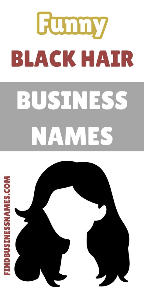 Unlock a smile with these "Funny Black Hair Business Names"! 

Perfect for your next salon or barbershop venture, these creative and catchy names will have customers chuckling and remembering your brand. 

#BlackHairBusinessNames Black Business Name Ideas, Names For Hair Business, Hair Business Names, Black Hair Business, Catchy Names, Wig Companies, Salon Names, Hair Business, Classic Names