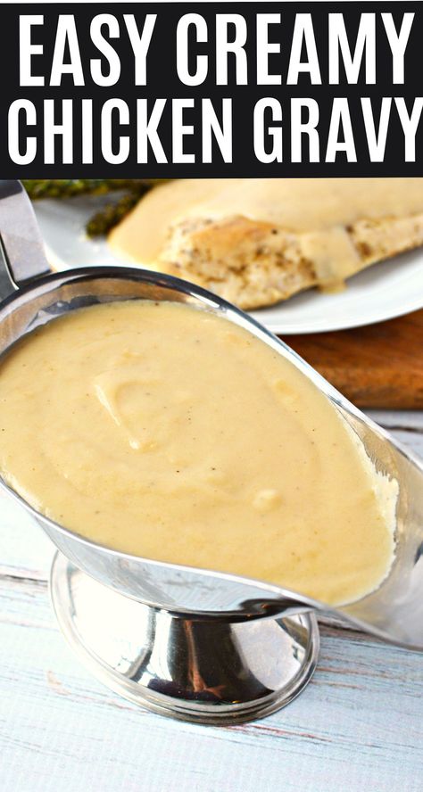 Cream Of Chicken Gravy Recipe, Chicken Gravy Mix Recipe, Chicken Gravy From Drippings, Chicken Gravy From Scratch, Chicken Gravy From Broth, Gravy Sauce Recipe, Cream Gravy Recipe, Easy Chicken Gravy, Homemade Chicken Gravy