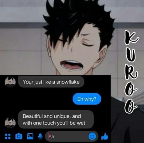 Haikyuu Spicy, Kuroo X Yn, Kuroo Fanart, Haikyuu Game, Anime Chat, Kuroo Tetsuro, Kuroo Haikyuu, Kuroo Tetsurou, Haikyuu Manga