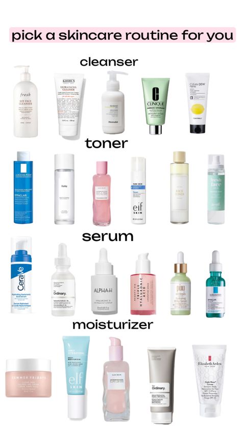 skincare. #skincare #skin #serum #moisturized #toner #cleanser #skincarehelp #skinhelp #skinpick #pick1 #cleangirl #clearskin #glassskin Glass Skin Routine Products, Good Serums, Skincare Glass Skin, Urutan Skincare Yang Benar, Urutan Skincare, Cushion Makeup, Winged Eyeliner Makeup, Makeup Cantik, Clinique Redness Solutions