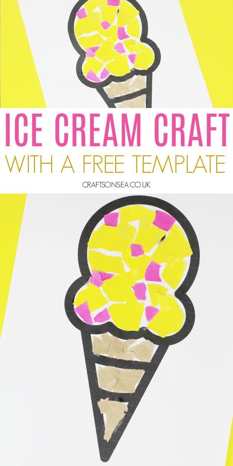 Paper Ice Cream Craft Pre K Ice Cream Activities, Ice Cream Activity For Preschool, Should I Share My Ice Cream Craft, Ice Cream Stem Activity, Ice Cream Toddler Craft, Ice Cream Preschool Crafts, Icecream Crafts Toddlers, Ice Cream Arts And Crafts, Ice Cream Art Preschool