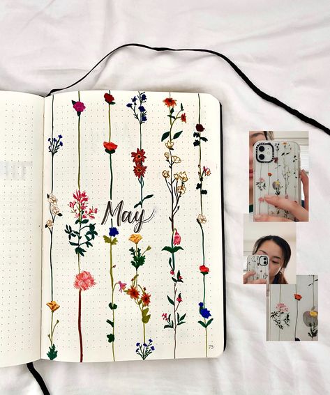 Jernals Ideas Cover, Bujo Month Cover Page, May Journal Ideas Cover, Unique Bujo Page Ideas, Bujo Themes Ideas, 2024 Reading Journal Cover Page, Bullet Journal Themes 2024, Bujo Cover Page Ideas 2023, 2023 Bujo Setup