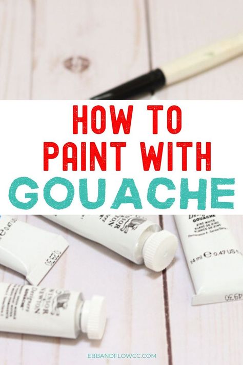 Gouache Vs Watercolor, Paint With Gouache, Easy Gouache, Gouache Painting Techniques, Painting With Gouache, Gauche Painting, Gouache Tutorial, Abstract Art Photography, Photography Sketchbook