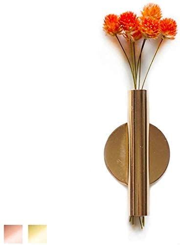 Wall Mounted Vase, Vase Decoration, Gold Wall Decor, Display Wall, House No, Flower Holder, Metal Vase, Wall Vase, Silk Flower Arrangements