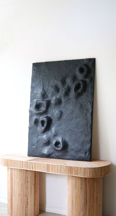 Moonwalk Concrete Art, Plaster Wall Sculpture, Textured Wall Art, Modern Sculpture, Weatherproof Art, Cement Art, Plaster Wood Art. Concrete Wall Art Cement, Plaster Art Projects, Art Plaster, Cuadros Diy, Stone Wall Art, Wall Art Diy Paint, Dimensional Wall Art, Cement Art, Plaster Sculpture